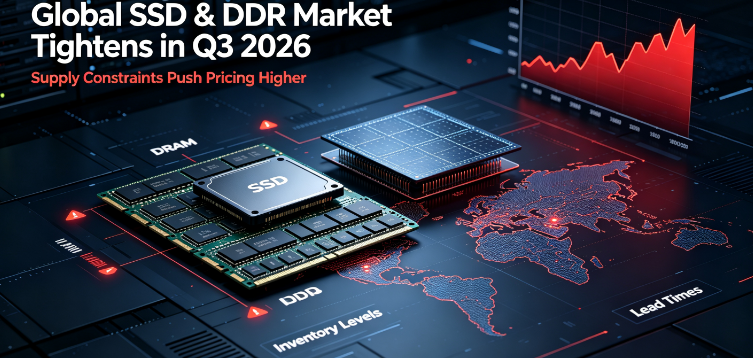 Wereldwijde SSD- en DDR-prijzen stijgen in Q3 2026 te midden van een door AI aangedreven krap aanbod; GUDGA handhaaft een stabiel aanbod voor wereldwijde B2B-partners